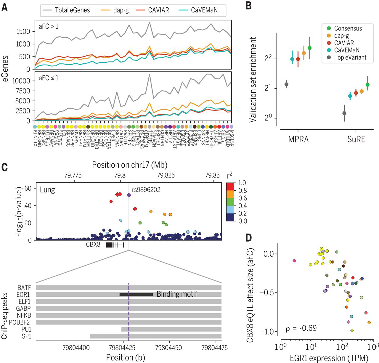 Fine-mapping of cis-eQTLs